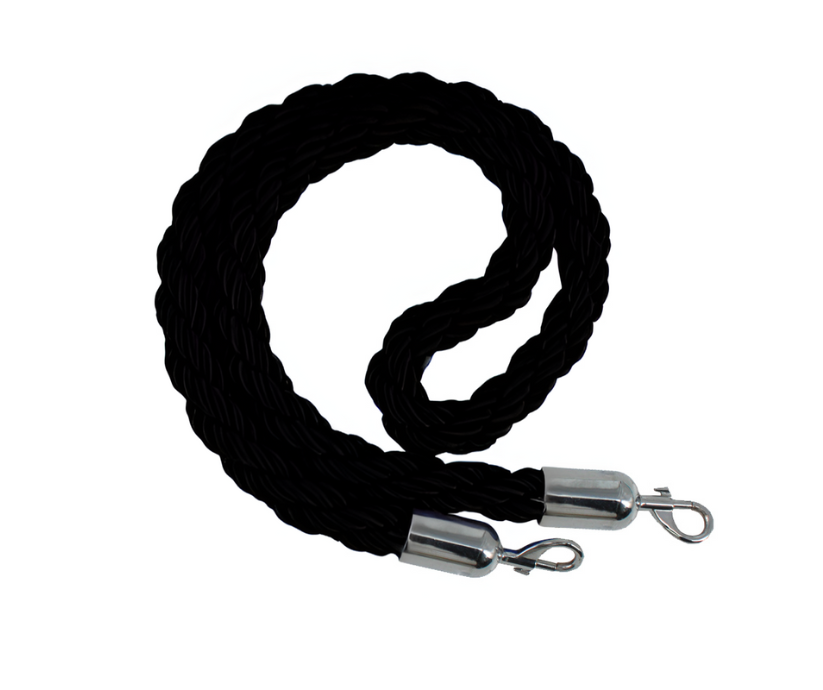 Black rope with snap ends