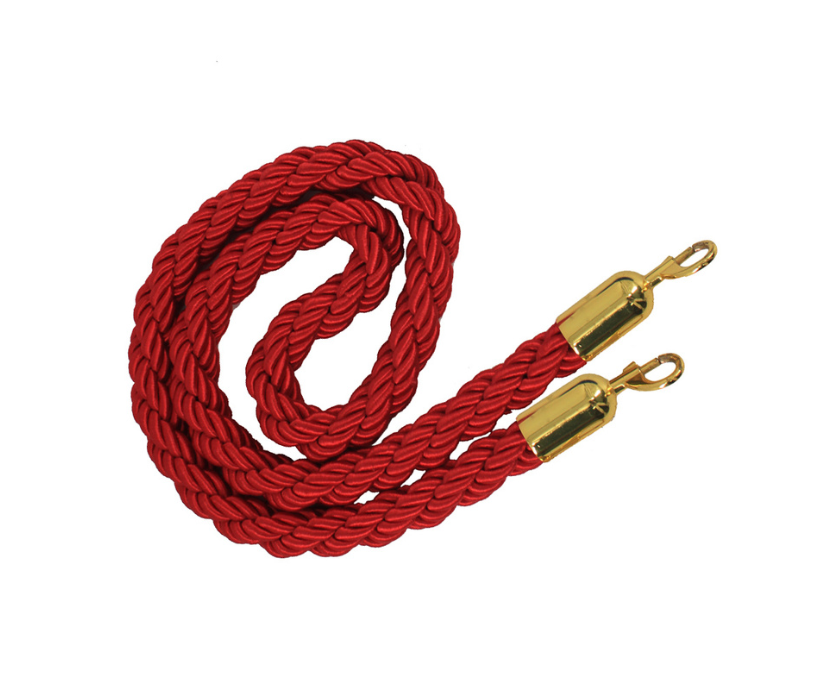 Red rope with snap ends