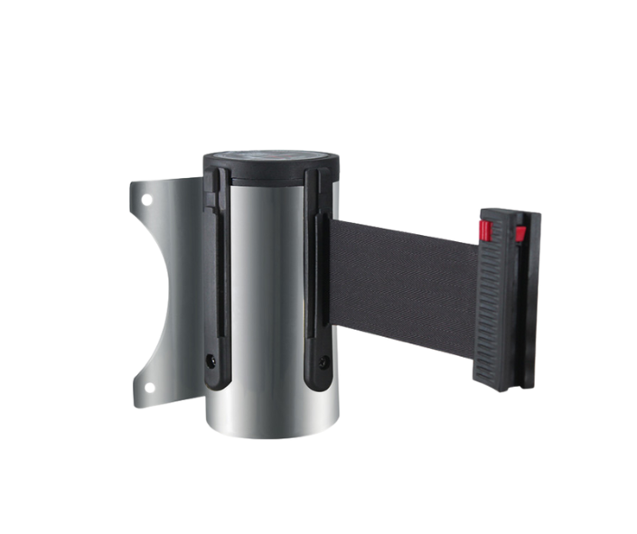 Wall unit with retractable belt.