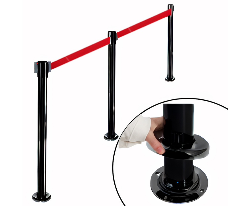 Semi fixed bollards