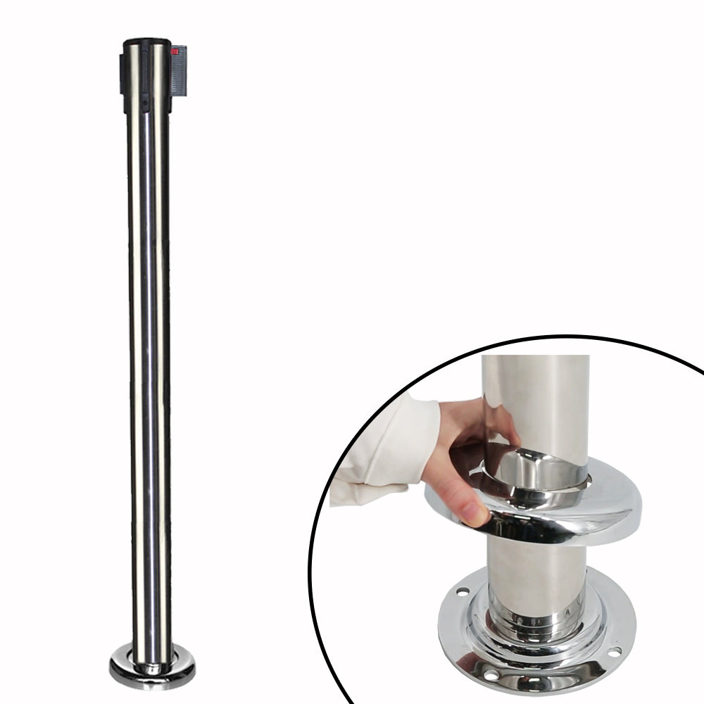 Semi fixed bollards