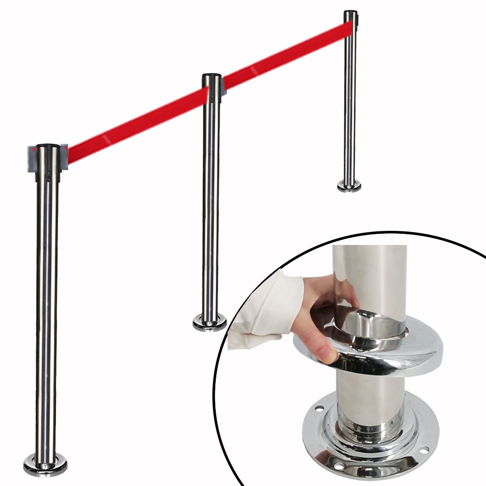 Semi fixed bollards